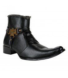 Le Costa Black Boot Shoes for Men - LCL0001